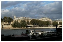 View of Paris from the Seine River.