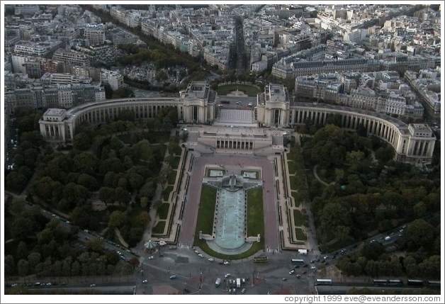 Trocadero, viewed from the Eiffel Tower.