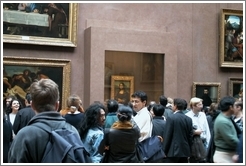 Louvre.  Crowd at the Mona Lisa.