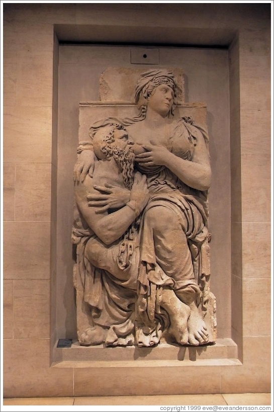 Louvre.  Relief by entrance.