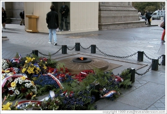 Flame at the Arc de Triomphe.