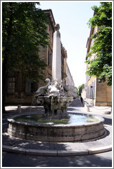 Fontaine des Quatre Dauphins (Fountain of the Four Dolphins). 17th century.  Quartier Mazarin.