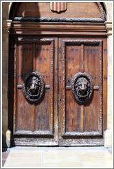 Doors of the H? de Ville (city hall).