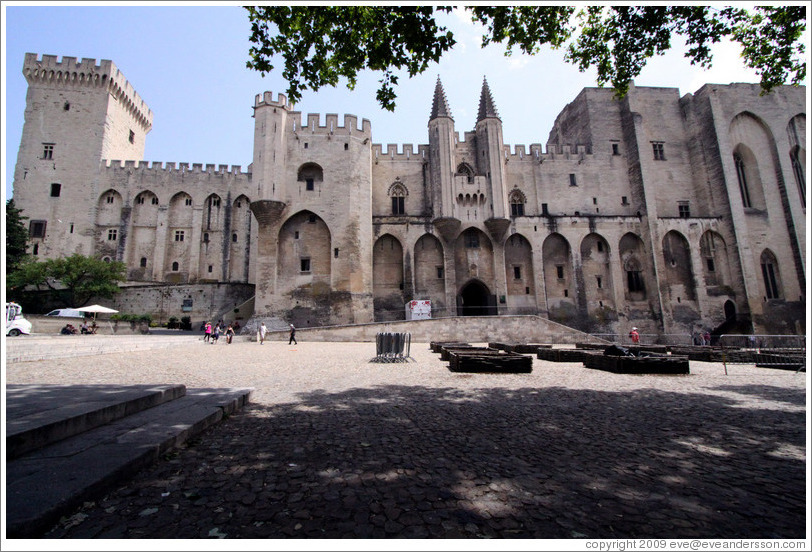 Palais des Papes, the largest Gothic palace in Europe.