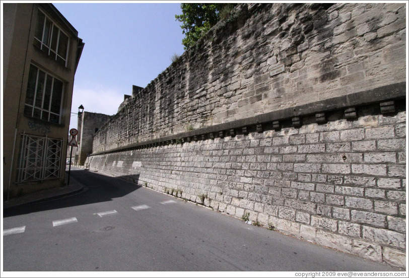 Rue du Rempart du Rh? a street along the 14th century city ramparts.
