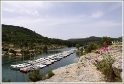 Boats in the Lac d'Esparron.