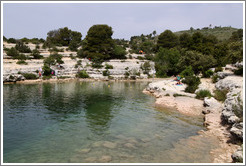 Swimming area.  Lac d'Esparron.