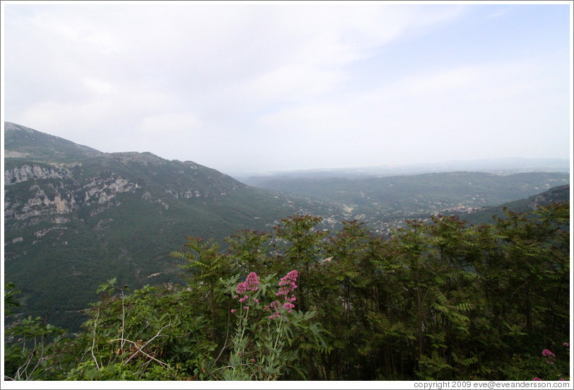 View from the hilltop town of Gourdon.