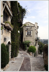 Street along edge of the village center.