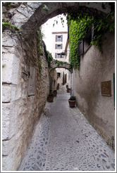 Row of arches in the village center.