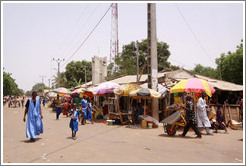 Farafenni's main street.