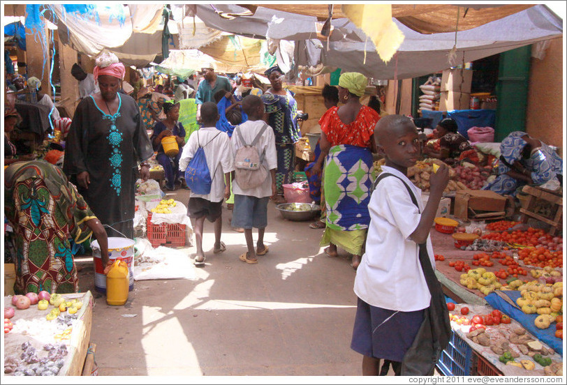 Boy at the market.