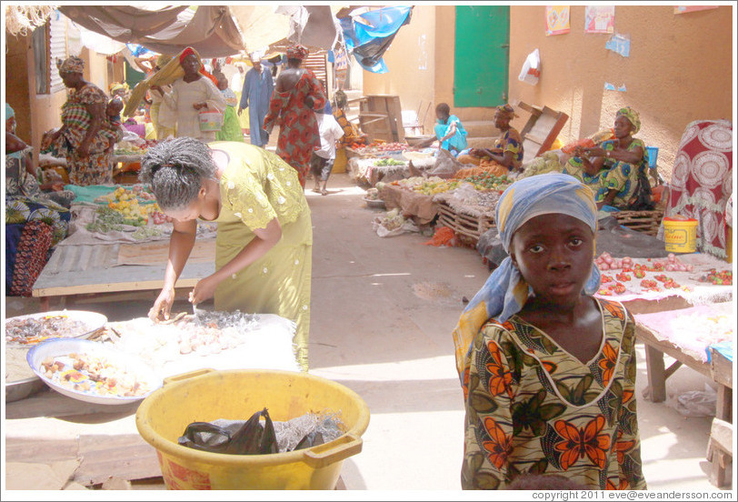 Girl at the market.