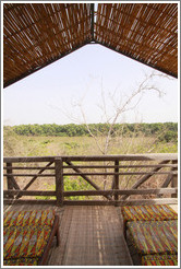 Balcony off safari tent.