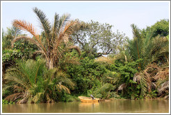 Boat belonging to villagers.