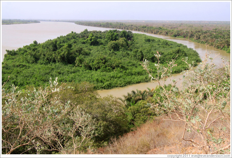 Island known as Little Africa in the River Gambia.