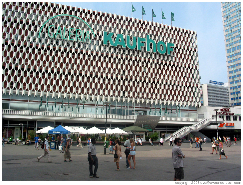 Department store on Alexanderplatz.