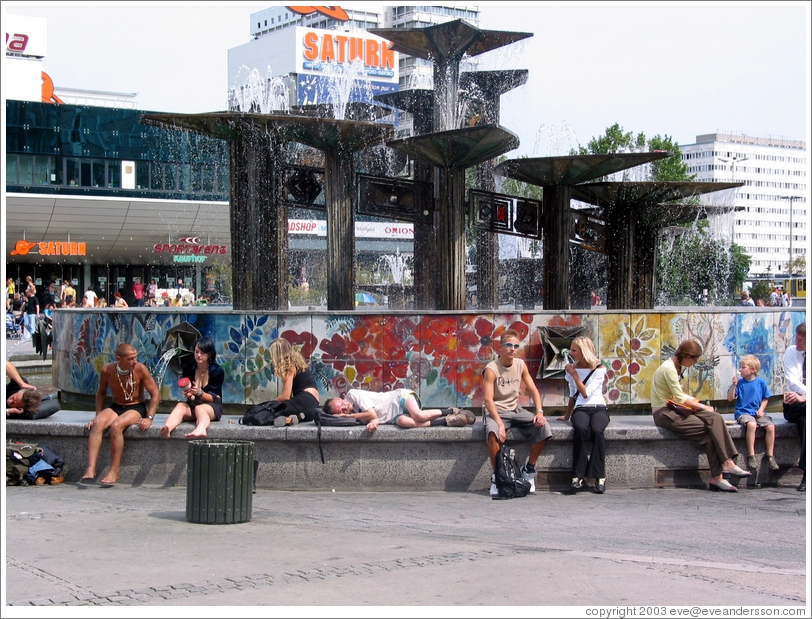 Fountain at Alexanderplatz.