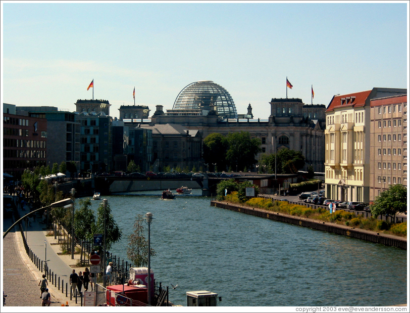 Reichstag and surrounding buildings.