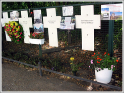 Berlin wall memorial.