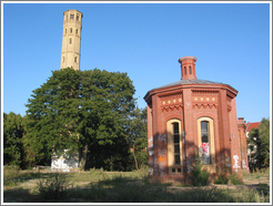 Water tower.