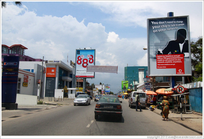 Cantonments Road, Osu district.