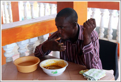 A typical Ghanain lunch.