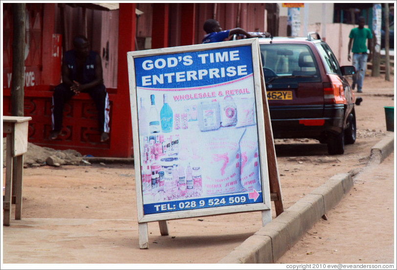 God's Time Enterprise, which sells food products.