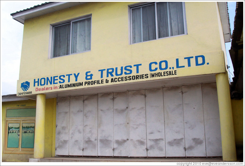 Honesty & Trust Co., Ltd., which sells wholesale aluminium.