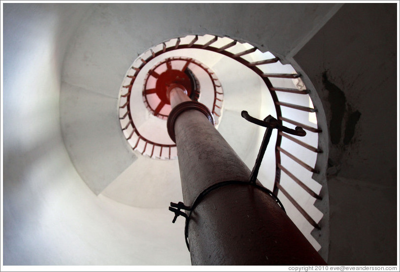 Stairs in the lighthouse.