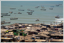 View of the harbor from the lighthouse.