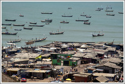 View of the harbor from the lighthouse.