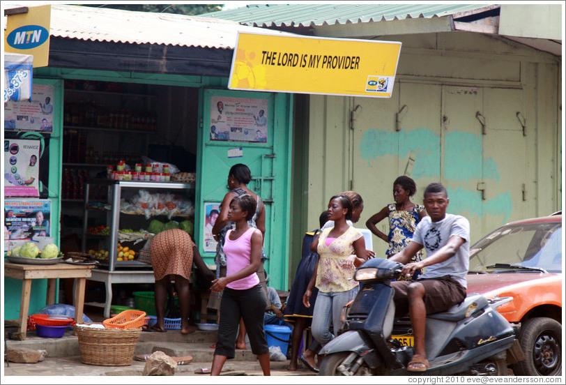 The Lord is my Provider food shop.