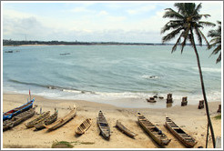 Boats and remains of a dock, Elmina Castle.