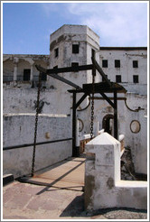 Bridge leading to entrance of Elmina Castle.