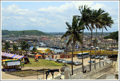 View of the town of Elmina from Elmina Castle.