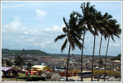 View of the town of Elmina from Elmina Castle.