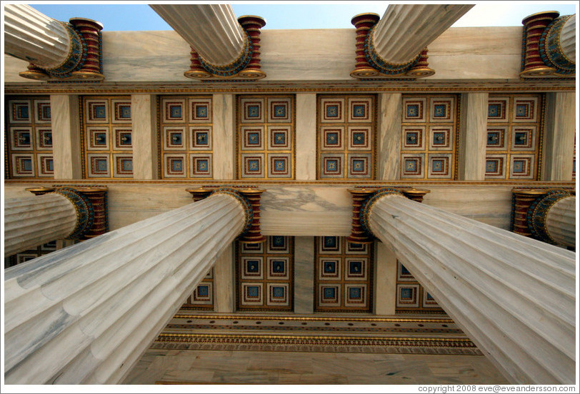 Ceiling.  Academy of Athens (&#913;&#954;&#945;&#948;&#951;&#956;&#943;&#945; &#913;&#952;&#951;&#957;&#974;&#957;).