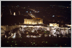 The Acropolis (&#913;&#954;&#961;&#972;&#960;&#959;&#955;&#951;) at night, viewed from Mount Lycabettus (&#923;&#965;&#954;&#945;&#946;&#951;&#964;&#964;&#972;&#962;).