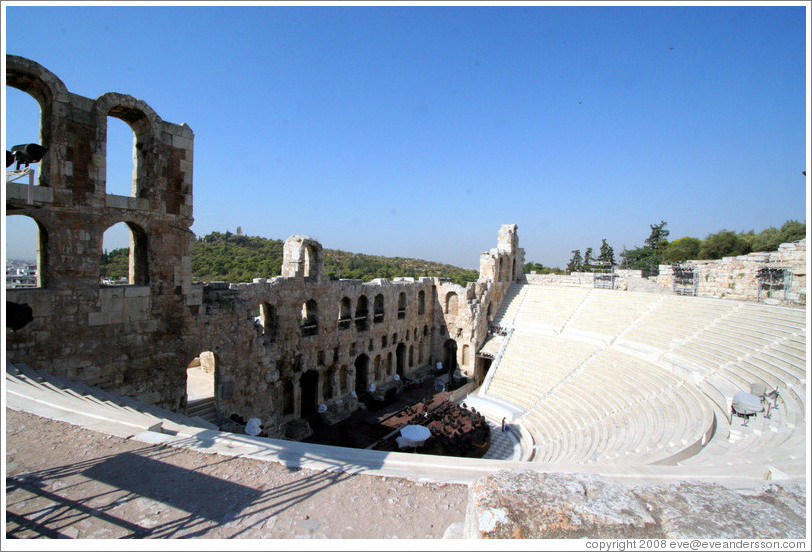 Odeon of Herodes Atticus (&#937;&#948;&#949;&#943;&#959;&#957; &#919;&#961;&#974;&#948;&#949;&#953;&#959;&#957; &#913;&#964;&#964;&#953;&#954;&#959;&#973;) at the Acropolis (&#913;&#954;&#961;&#972;&#960;&#959;&#955;&#951;).