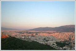 Athens viewed from Mount Lycabettus (&#923;&#965;&#954;&#945;&#946;&#951;&#964;&#964;&#972;&#962;).