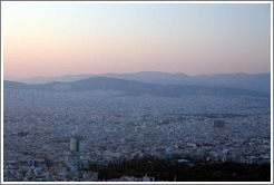 Athens viewed from Mount Lycabettus (&#923;&#965;&#954;&#945;&#946;&#951;&#964;&#964;&#972;&#962;).