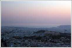 Athens viewed from Mount Lycabettus (&#923;&#965;&#954;&#945;&#946;&#951;&#964;&#964;&#972;&#962;).