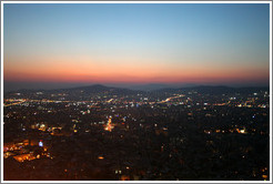 Athens viewed from Mount Lycabettus (&#923;&#965;&#954;&#945;&#946;&#951;&#964;&#964;&#972;&#962;) at sunset.