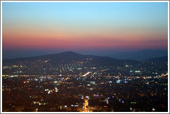 Athens viewed from Mount Lycabettus (&#923;&#965;&#954;&#945;&#946;&#951;&#964;&#964;&#972;&#962;) at sunset.