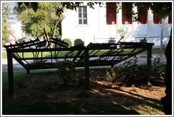 Gate through which a tank crashed during the Athens Polytechnic Uprising, November 17, 1973.