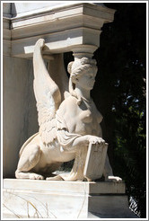 Winged female figure.  The First Cemetery of Athens (&#928;&#961;&#974;&#964;&#959; &#925;&#949;&#954;&#961;&#959;&#964;&#945;&#966;&#949;&#943;&#959; &#913;&#952;&#951;&#957;&#974;&#957;).