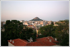 Mount Lycabettus (&#923;&#965;&#954;&#945;&#946;&#951;&#964;&#964;&#972;&#962;), viewed from &#917;&#955;&#945;&#953;&#945; restaurant.