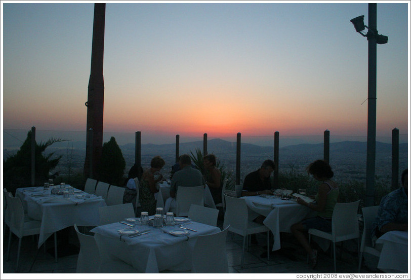 Likavittos restaurant at the top of Mount Lycabettus (&#923;&#965;&#954;&#945;&#946;&#951;&#964;&#964;&#972;&#962;).