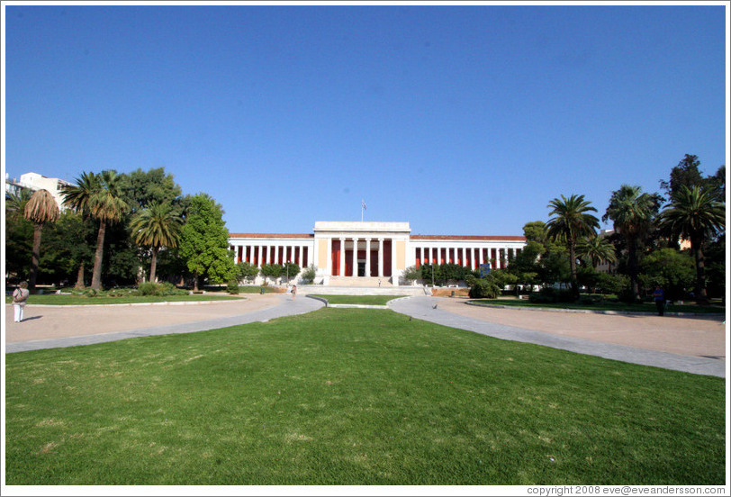 Exterior of the National Archaeological Museum.